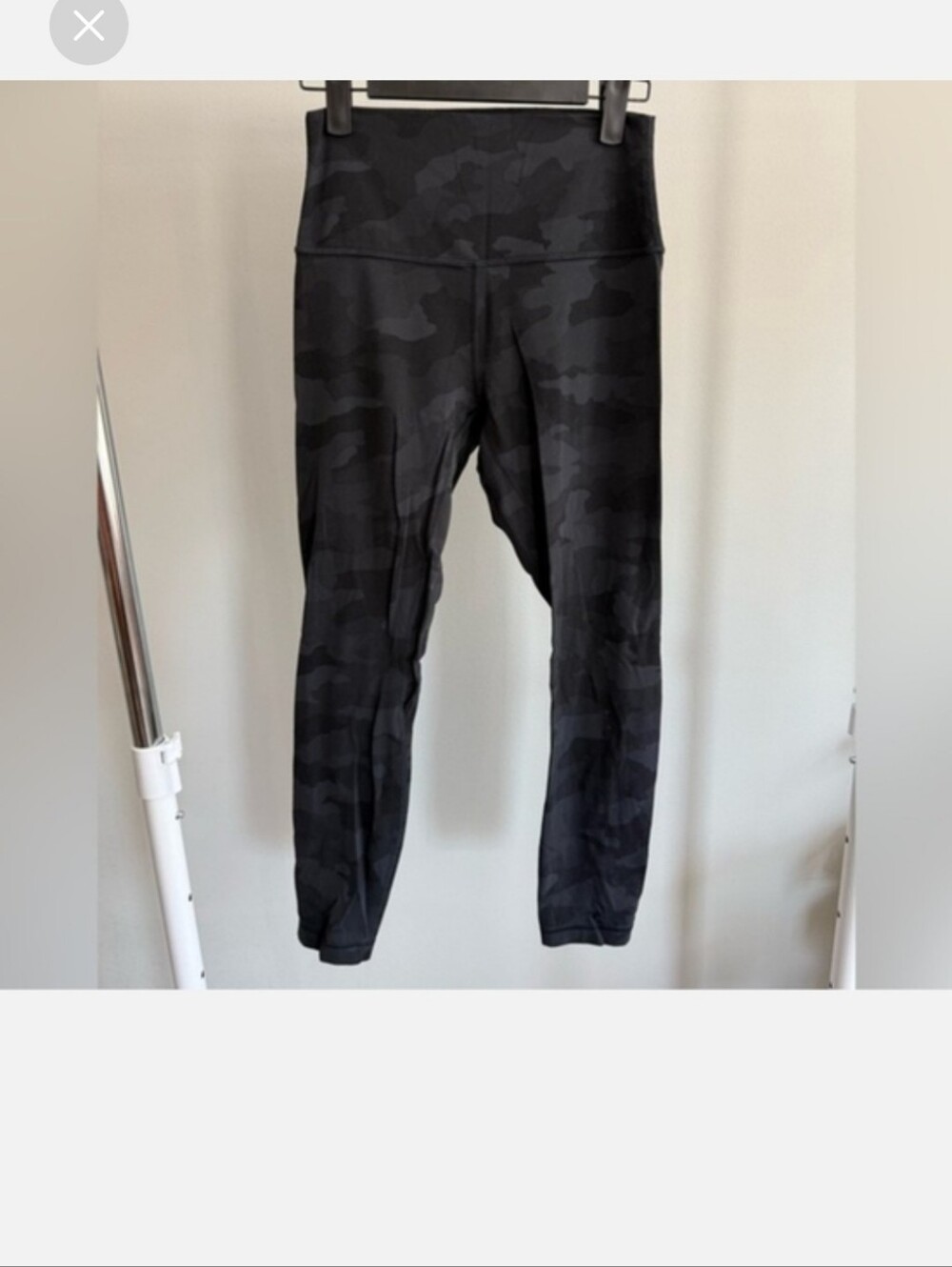 lululemon athletica Black Camo Leggings Like New